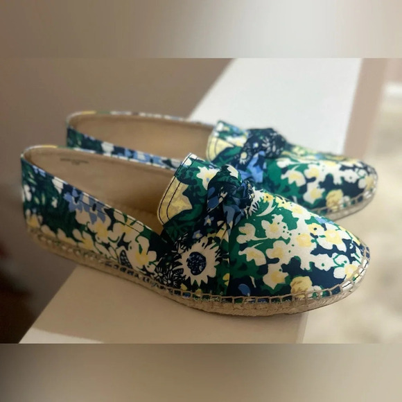 Women’s TALBOTS Izzy Knot Detail Espadrilles Blue Green. Size 8.5. - Picture 2 of 8